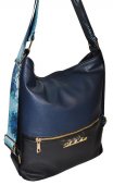 Dámska kabelka - ruksak 12145 - čierno modrá