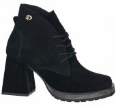Dámske kožené kotničky Olivia Shoes 12175 - čierne