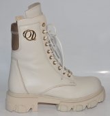 Dámske kožené kotničky Olivia shoes 12201 - béžové