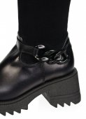 Dámske čižmy nad kolená Olivia Shoes 12245 - čierne