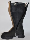 Dámske kožené čižmy Olívia Shoes 12271 - čierne