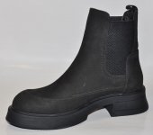 Dámske kožené kotničky Olivia Shoes 12281 - čierne