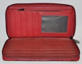 Dámska kožená peňaženka 12289 - červená