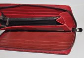 Dámska kožená peňaženka 12289 - červená