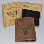 Pánska kožená peňaženka Jeleň 12293 - hnedá