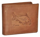 Pánska kožená peňaženka ryba 12296 - hnedá