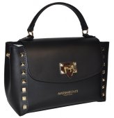 Dámska kožená kabelka Massimo Conti 12339 - čierna