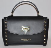 Dámska kožená kabelka Massimo Conti 12339 - čierna
