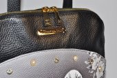 Dámsky kožený ruksak Massimo Conti 12385 - čierny