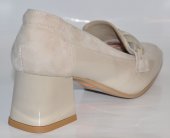Dámske kožené lodičky Olivia Shoes 12392 - béžové