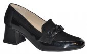 Dámske kožené lodičky Olivia Shoes 12393 - čierne