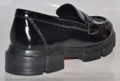 Dámske kožené mokasínky Olivia Shoe 12397 - čierne