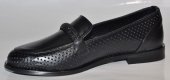 Dámske kožené mokasínky Olivia Shoes 12399 - čierne