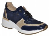 Dámske kožené tenisky Olivia Shoes 12414 - modro zlaté