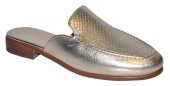 Dámske kožené vsuvky Olivia Shoes 12422 - zlaté