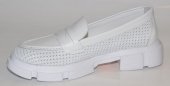 Dámske kožené mokasínky Olivia Shoes 12426 - biele