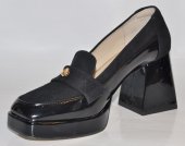 Dámske kožené lodičky Olivia Shoes 12441 - čierne