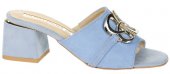 Dámske kožené vsuvky Olivia Shoes 12500 - modré