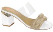 Dámske kožené vsuvky Olivia Shoes 12505 - biele