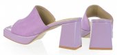 D8mske kožené vsuvky Olivia Shoes 12507 - fialové