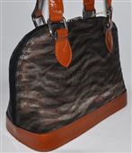 Štýlová kožená  kabelka ANNIE CLAIRE - čierna - malá